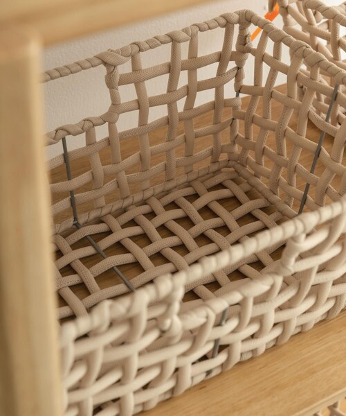 URBAN RESEARCH DOORS(アーバンリサーチドアーズ)の「BRID ROUGH KNIT BASKET WIDE S(収納グッズ・メンズ・GY/BE・S)」の21枚目の写真