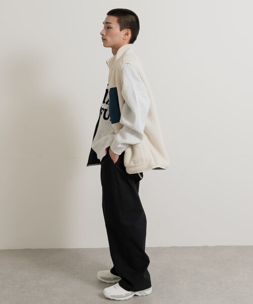 THE GOODLAND MARKET（ザグッドランドマーケット）の「AIGLE　シェルパフリース リバーシブルベスト T-KIT（ベスト・メンズ・DOVE/KRAFT/NOIR・M/L/XL）」の16枚目の写真