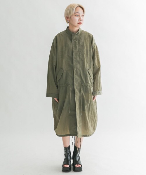 KBF（ケイビーエフ）の「ナイロンモッズコート（モッズコート・レディース・OFF/D.KHAKI・one）」の17枚目の写真