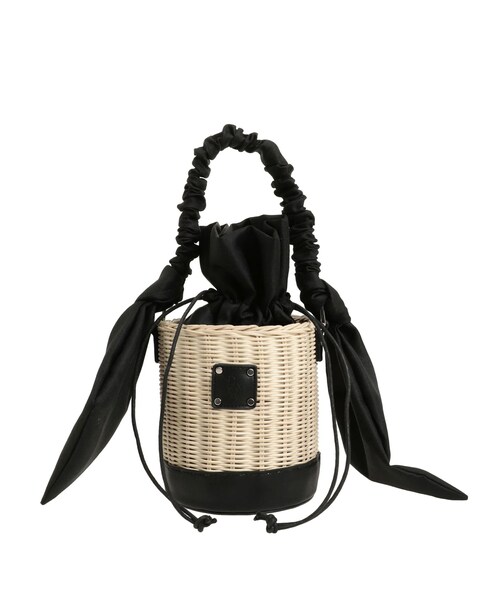 dazzlin（ダズリン）の「リボンハンドルカゴバッグ（かごバッグ・レディース・ブラック・F）」の3枚目の写真
