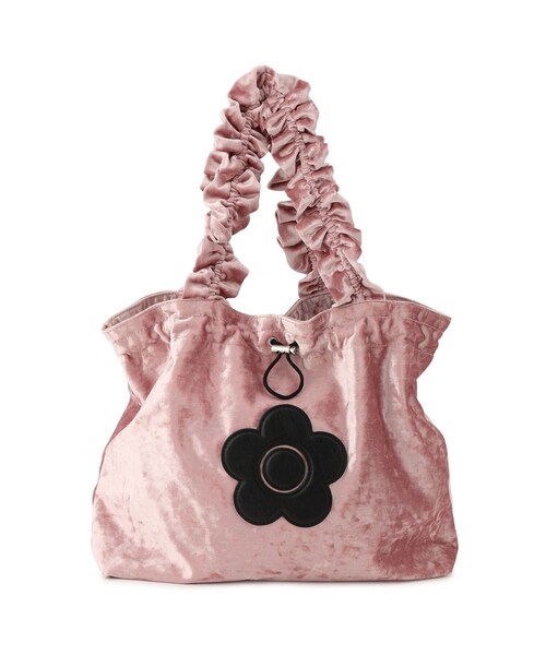 VIS(ビス)の「【MARY QUANT×VIS】フリルハンドルベロアトートバッグ(トートバッグ・レディース・ブラック/ピンク系・F)」の8枚目の写真