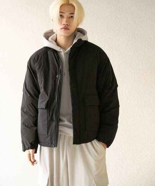 SENSE OF PLACE by URBAN RESEARCH(センスオブプレイスバイアーバンリサーチ)の「バルーンパデッドブルゾン(テーラードジャケット・メンズ・BLACK/NAVY/YELLOW・M/L)」の16枚目の写真