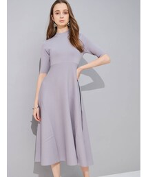 MERCURYDUO | ハイツイストスタンドカラーニットワンピース(ワンピース)