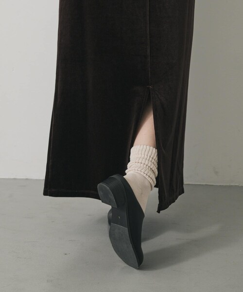 SENSE OF PLACE by URBAN RESEARCH（センスオブプレイスバイアーバンリサーチ）の「ワイドトゥヒールスリッポン（その他シューズ・レディース・BLACK/BROWN・S/M/L）」の6枚目の写真