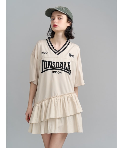 【LONSDALE×jouetie】ユニフォームワンピース