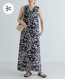 SPRINTEXボタニカルプリントワンピース