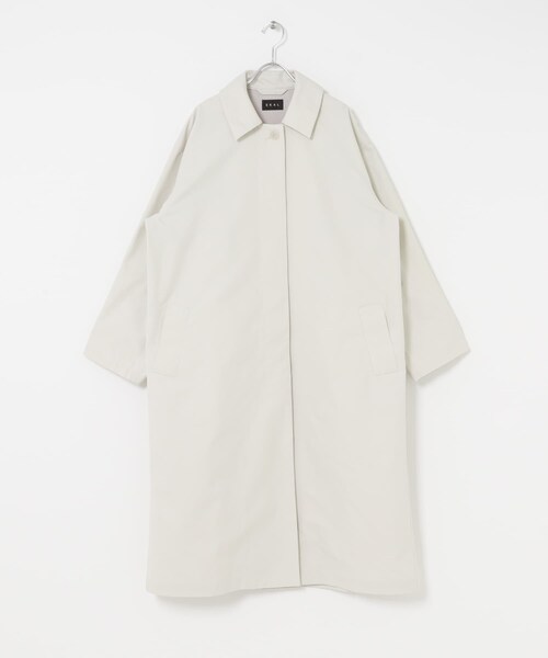 EKAL（エカル）の「T/Cツイルステンカラーコート（ステンカラーコート・レディース・アイボリー/カーキ/ベージュ・One）」の15枚目の写真