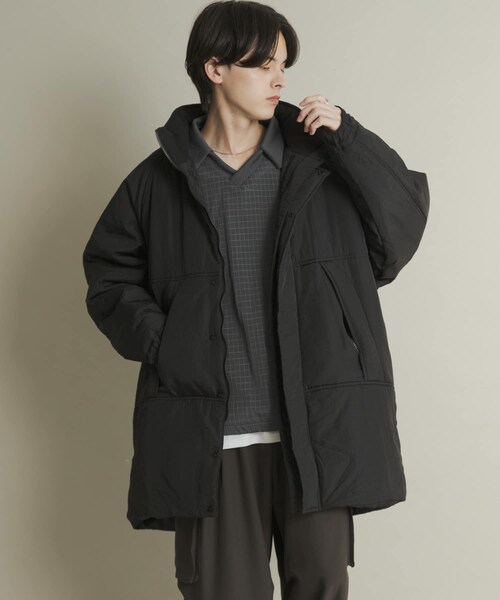 SENSE OF PLACE by URBAN RESEARCH(センスオブプレイスバイアーバンリサーチ)の「『URTECH』『ユニセックス』パデッドモンスターコート(その他アウター・メンズ・BLACK/GREIGE/BLUE・M/L)」の10枚目の写真