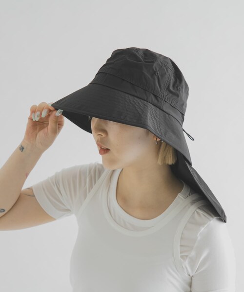 THE GOODLAND MARKET（ザグッドランドマーケット）の「ザ グッドランド マーケット　SUNSHADE HAT（ハット・メンズ・BLUE/BLACK/BEIGE・one）」の5枚目の写真