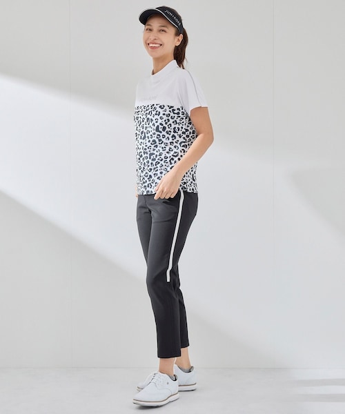 ROPE'（ロペ）の「【撥水】シアサッカーサイドラインクロップドパンツ（その他パンツ・レディース・ブラック/ホワイト/ネイビー・L/M/S）」の22枚目の写真