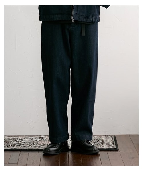nissen（ニッセン）の「【セットアップ可能】ワイドシルエットデニムクライミングパンツ（パンツ・メンズ・ネイビー/ブルー・M/L/LL/3L/4L/5L/6L/8L/10L）」の3枚目の写真