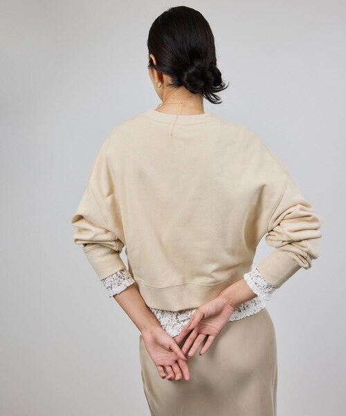 ROPE'（ロペ）の「アナグラム刺繍スウェットプルオーバー/イージーケア（スウェット・レディース・ベージュ系/ネイビー/ピンク系・F）」の18枚目の写真