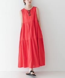 URBAN RESEARCH Sonny Label | コットンティアードサッカーワンピース(ワンピース)