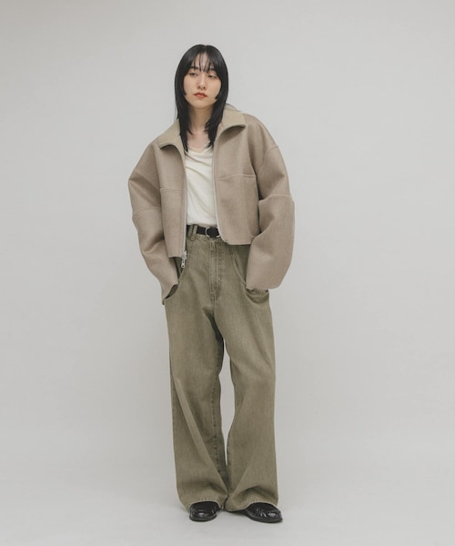 KBF（ケイビーエフ）の「リバーシブルボアジャケット（テーラードジャケット・レディース・BEIGE/BLACK・One）」の20枚目の写真