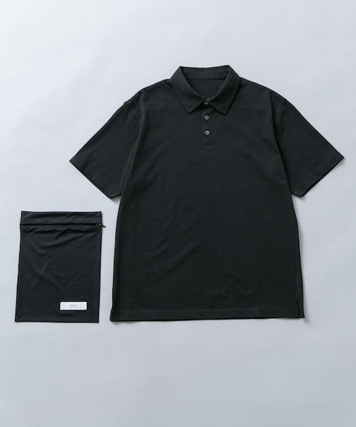 URBAN RESEARCH ROSSO（アーバンリサーチロッソ）の「『冷感/速乾』Cool Touch トラベルポロシャツ（ポロシャツ・メンズ・NAVY/BLACK/CHARCOAL/WHITE・S/M/L/XL）」の2枚目の写真