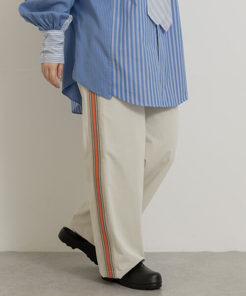 THE GOODLAND MARKET（ザグッドランドマーケット）の「米富繊維　KNIT SIDELINE PANTS-WOMEN（その他パンツ・レディース・44BROWN/41BEIGE/60SAX・M）」の19枚目の写真