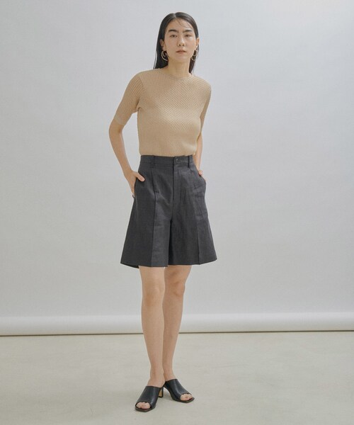 ADAM ET ROPE'（アダムエロペ）の「【公式サイト限定】【BATONER for SALON】SEE THROUGH T-SHIRTS（Tシャツ/カットソー・レディース・ベージュ/ネイビー/サックス・F）」の14枚目の写真