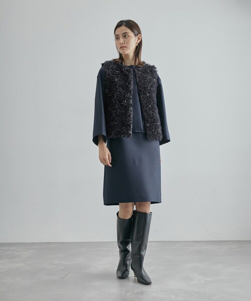 ROPE'（ロペ）の「【限定店舗・J'aDoRe限定】エレガンスオーガンジーフリルジレ（ベスト・レディース・ネイビー・F）」の11枚目の写真