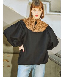 jouetie | パワショルBIGカラープルオーバー(スウェット)