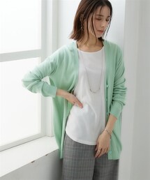 nissen | 綿混シンプルニットカーディガン（ＵＶカット・毛玉になりにくい）＜大きいサイズ有＞(カーディガン/ボレロ)