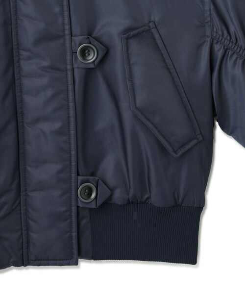 ADAM ET ROPE'(アダムエロペ)の「【STAND STUDIO(スタンド スタジオ)】Gem Jacket(MA-1・レディース・ネイビー/グリーン・36)」の19枚目の写真