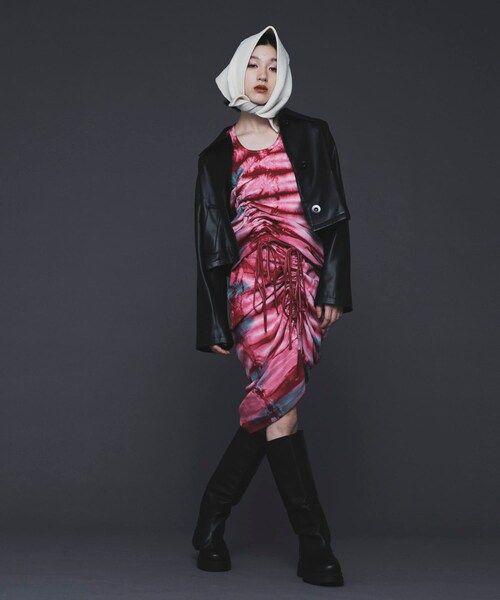 URBAN RESEARCH（アーバンリサーチ）の「COOME　ECHO LEATHERSHORT JACKET（ライダースジャケット・レディース・BLACK/IVORY・one）」の8枚目の写真