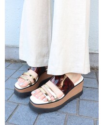 MURUA | クリアウェッジサンダル(サンダル)