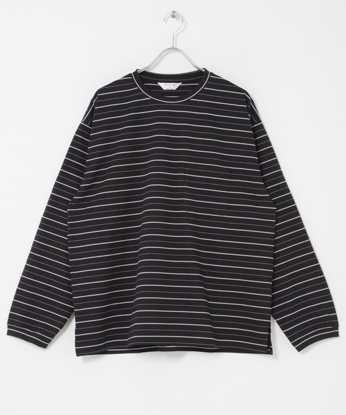 URBAN RESEARCH DOORS(アーバンリサーチドアーズ)の「STILL BY HAND STRIPED LONG SLEEVE(Tシャツ/カットソー・メンズ・BEG×WHT/GRY×BLK/BLK×WHT・46/48/50)」の11枚目の写真