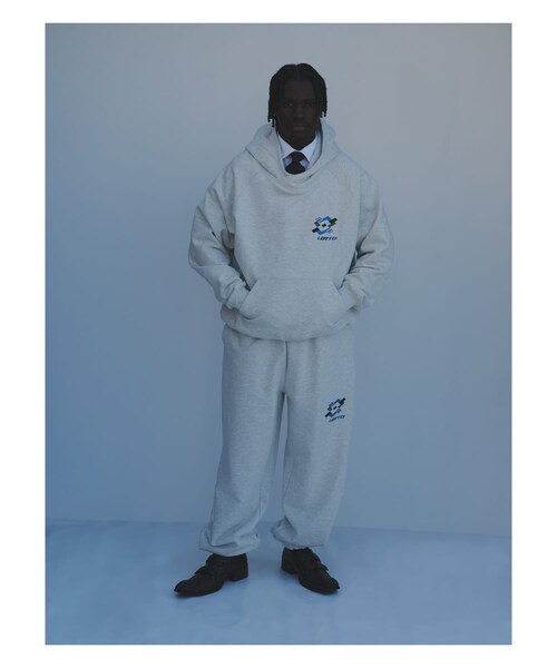 URBAN RESEARCH（アーバンリサーチ）の「LOTTO　WINDMILL LOGO PANTS（スウェットパンツ・メンズ・BLACK/GRAY/NAVY・M/L/XL）」の9枚目の写真