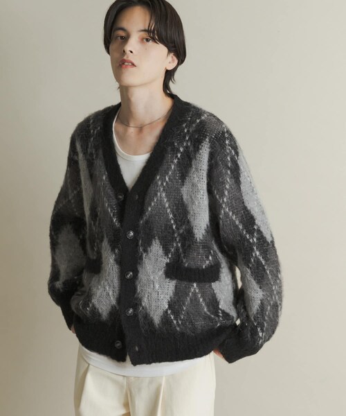 SENSE OF PLACE by URBAN RESEARCH（センスオブプレイスバイアーバンリサーチ）の「アーガイルVネックカーディガン（ニット/セーター・メンズ・BLACK/BLUE/NAVY/BROWN・M/L）」の16枚目の写真