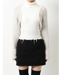 EMODA | DOCKING SLEEVE BOLERO KNIT(ニット/セーター)