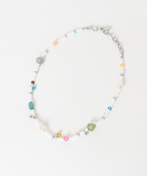 SMELLY（スメリー）の「カラーパーツビーズネックレス（ネックレス・レディース・WHT・-）」の6枚目の写真