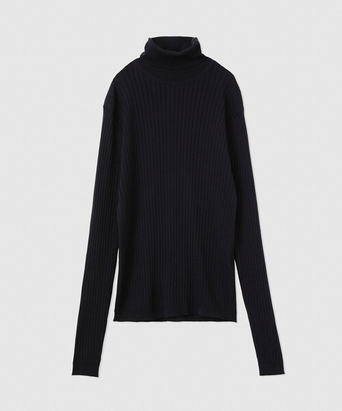 ROPE'(ロペ)の「JOHN SMEDLEY別注 RIB TURTLE(ジョンスメドレー別注/リブタートルニット)(ニット/セーター・レディース・ブラック/チャコール/ライトグレー/ベージュ/ワイン・36/38)」の21枚目の写真