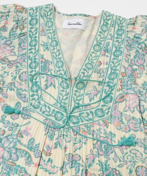 URBAN RESEARCH ROSSO（アーバンリサーチロッソ）の「sara mallika　PAISLEY FLOWER PRINT DRESS（ワンピース・レディース・BLACK/GREEN・S/M）」の20枚目の写真