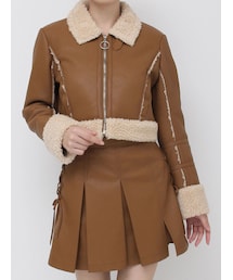 EATME | フェイクムートンショートブルゾン(ブルゾン)