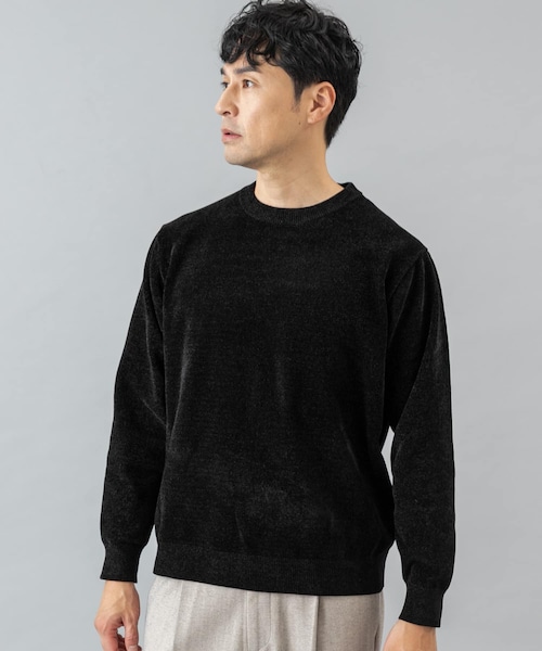 URBAN RESEARCH ROSSO（アーバンリサーチロッソ）の「『XLサイズあり』モールクルーネックニット（ニット/セーター・メンズ・BLACK/IVORY/BEIGE・M/L/XL）」の2枚目の写真