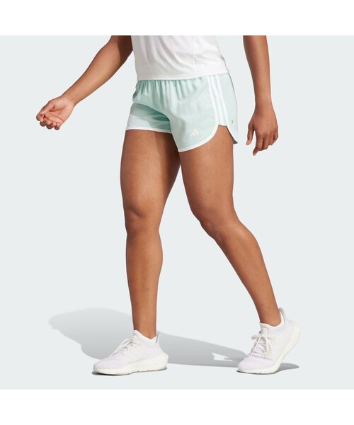 adidas(アディダス)の「マラソン 20 ランニングショーツ(パンツ・レディース・ブラック/パープル/オレンジ/セミフラッシュアクア・S-4inch丈/M-4inch丈/L-4inch丈/XL-4inch丈/2XL-4inch丈/3XL-4inch丈/S2/M2/L2/XL2/2XL2/XS-4inch丈/M 4/L 4/M-3inch丈/XS-3inch丈/L-3inch丈/3XL2/XS2/S-3inch丈/XL-3inch丈/2XL-3inch丈/3XL-3inch丈)」の4枚目の写真