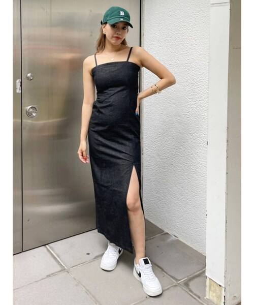 Evris エヴリス の キャミタイトロングデニムワンピース ワンピース Wear