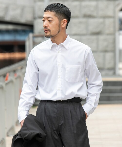 URBAN RESEARCH ROSSO(アーバンリサーチロッソ)の「『防シワ/防臭』アーバンリラックスブロードシャツ(シャツ/ブラウス・メンズ・WHITE/NAVY/BLUE/KHAKI/SAX/CHARCOAL・S/M/L/XL)」の10枚目の写真