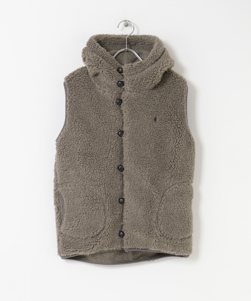 URBAN RESEARCH DOORS（アーバンリサーチドアーズ）の「GYMPHLEX　BOA HOODED VEST（ベスト・レディース・OYSTER/TAUPE/DK.GREY/NAVY/DK.BEIGE・14）」の3枚目の写真