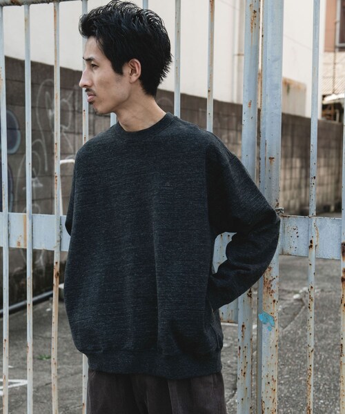 URBAN RESEARCH DOORS（アーバンリサーチドアーズ）の「『別注』Snow Peak Apparel×DOORS　RecycledCottonSweat（スウェット・メンズ・GRAY/BLACK/BROWN・M/L/XL）」の9枚目の写真