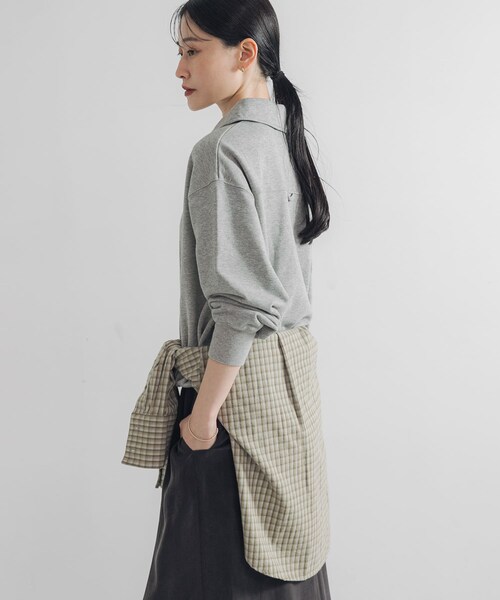 URBAN RESEARCH(アーバンリサーチ)の「シャツカラースウェット(スウェット・レディース・OFF/GRAY/NAVY・FREE)」の17枚目の写真