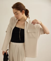 ROPE' | 【洗える・カセット服】バックサテン ドルマンブラウス/お仕事・通勤・セットアップ対応(シャツ/ブラウス)