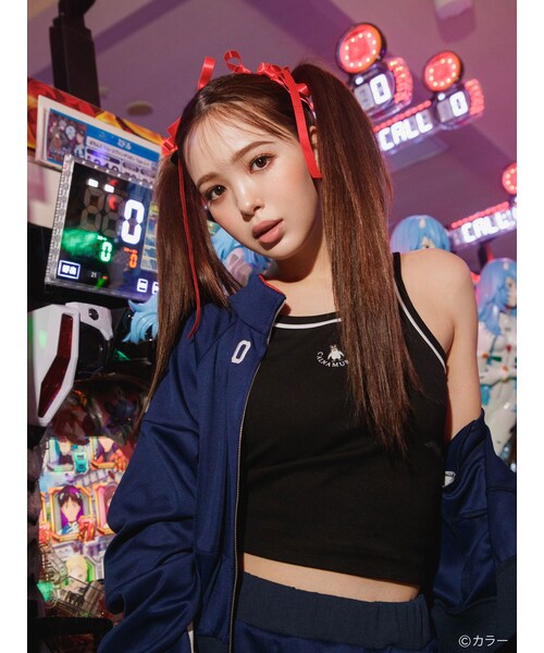 CALNAMUR（カルナムール）の「<エヴァンゲリオンコラボ> CAMISOLE（キャミソール・レディース・ホワイト/ブラック・F）」の11枚目の写真