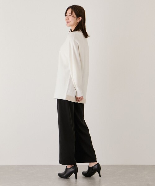 Jayro（ジャイロ）の「ボリュームスリーブチュニック（ニット/セーター・レディース・グレー/ホワイト系/ネイビー/ブルー系/ワイン・F）」の18枚目の写真