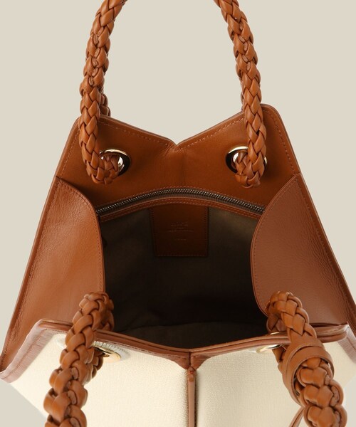 ROPE'（ロペ）の「【teau】navire（ナビーレ）HAND BAG Medium（ハンドバッグ・レディース・オフホワイト/ネイビー・F）」の21枚目の写真