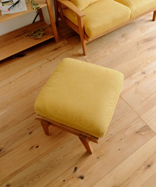 URBAN RESEARCH DOORS（アーバンリサーチドアーズ）の「BOTHY Frame Sofa Ottoman Cushion(Chiffon)（家具・メンズ・ブラウン/イエロー・one）」の9枚目の写真