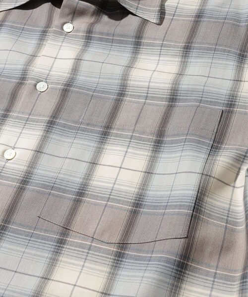 ADAM ET ROPE'(アダムエロペ)の「【AURALEE/オーラリー】SUPER LIGHT WOOL CHECK SHIRT(シャツ/ブラウス・メンズ・ダークブラウン/ブルー系・3/4/5)」の13枚目の写真