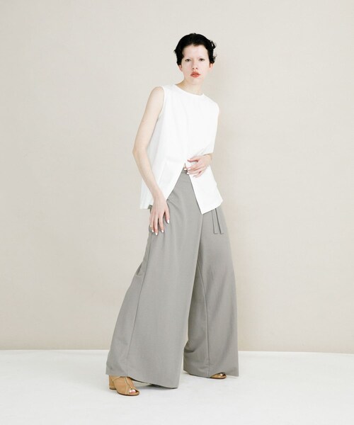 LAATO（ラート）の「wrap cut pants（その他パンツ・レディース・インク/ネズミ/ラクダ・FREE）」の15枚目の写真