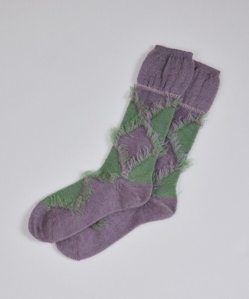 ADAM ET ROPE'(アダムエロペ)の「【CONLEAD(コンリード)】Fancy / アーガイルソックス(ソックス/靴下・レディース・パープル系/レッド系/ピンク系/イエロー系・F)」の17枚目の写真